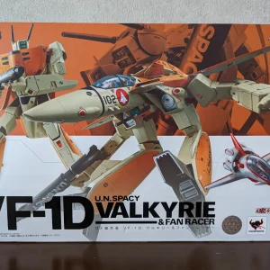 Bandai DX Chogokin Macross VF-1D Valkyrie & Fan Racer Figure - Robotech - 23012